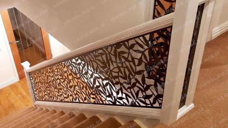 jasa laser cutting besi untuk railing tangga